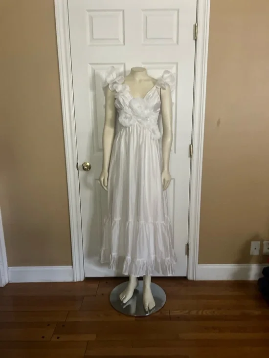 Petal & Pup White Floral-Accent Maxi Dress - Women - Picture 9 of 14